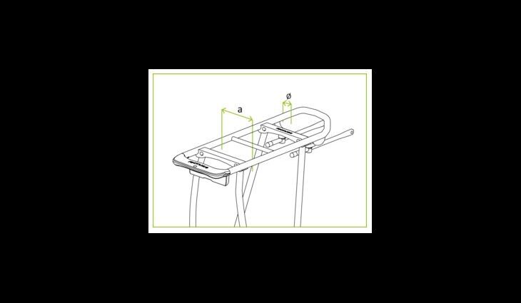racktime Federklappe Clampit 100 mm, Ø: 12 mm