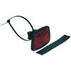 b+m Reflektor hinten rot mit Spannband