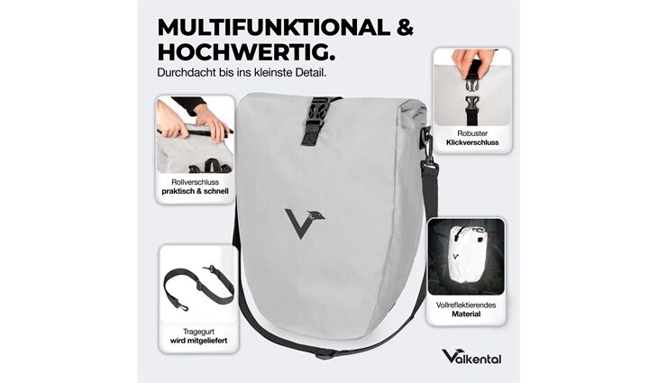 VALKENTAL Gepäckträgertasche ValkBasic Edition 28 Liter