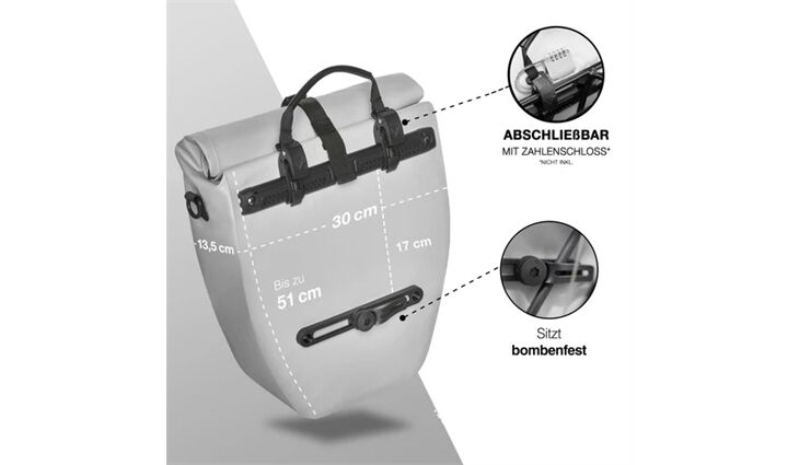 VALKENTAL Gepäckträgertasche ValkBasic Edition 20 Liter