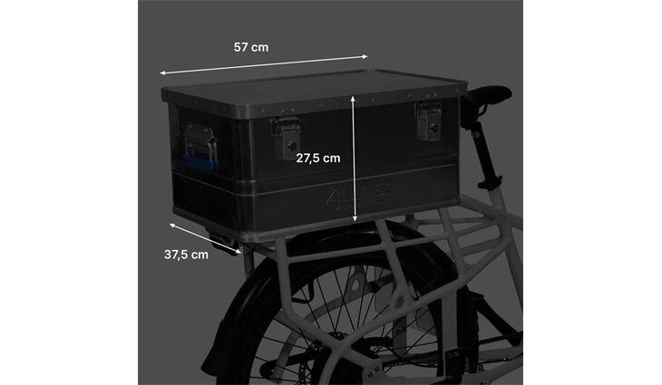 Simply.Bike Alubox 48 Liter inkl. Montageplatte